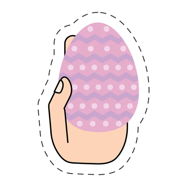 Πασχαλινό αυγό χέρι hing — Διανυσματικό Αρχείο