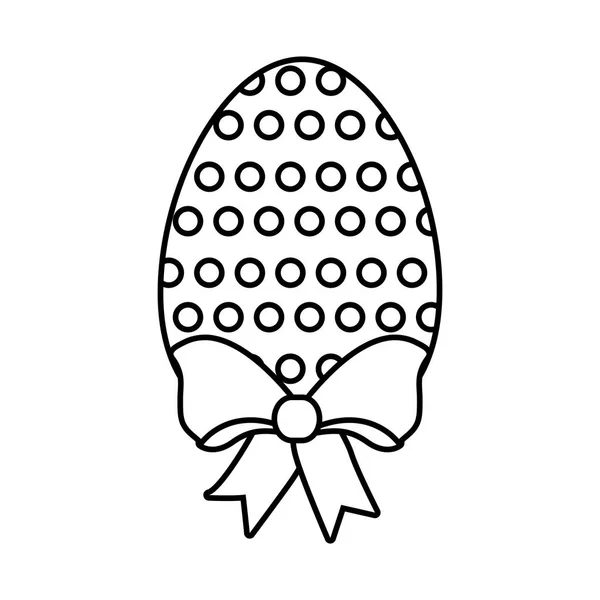 Пасхальное яйцо с луком — стоковый вектор