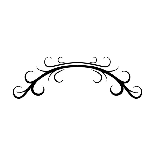 Ícone de elemento de decoração de rolagem — Vetor de Stock