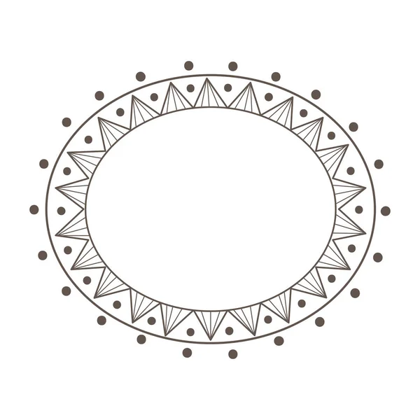 Marco decorativo diseño ornamental — Vector de stock