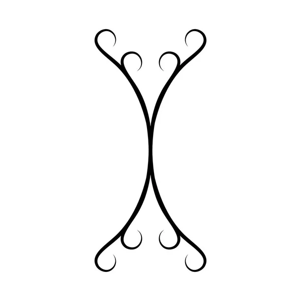 Иконка декоративного элемента рамки прокрутки — стоковый вектор