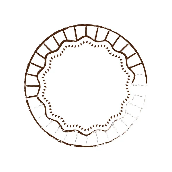 Marco decorativo círculo insignia — Vector de stock
