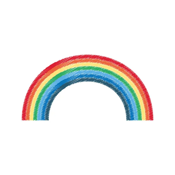 Kreslení rainbow ornament st patricks den — Stockový vektor