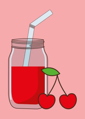 saman simge görüntüsü ile vişne suyu