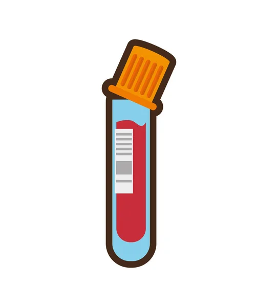 Пробірка з донорством крові — стоковий вектор