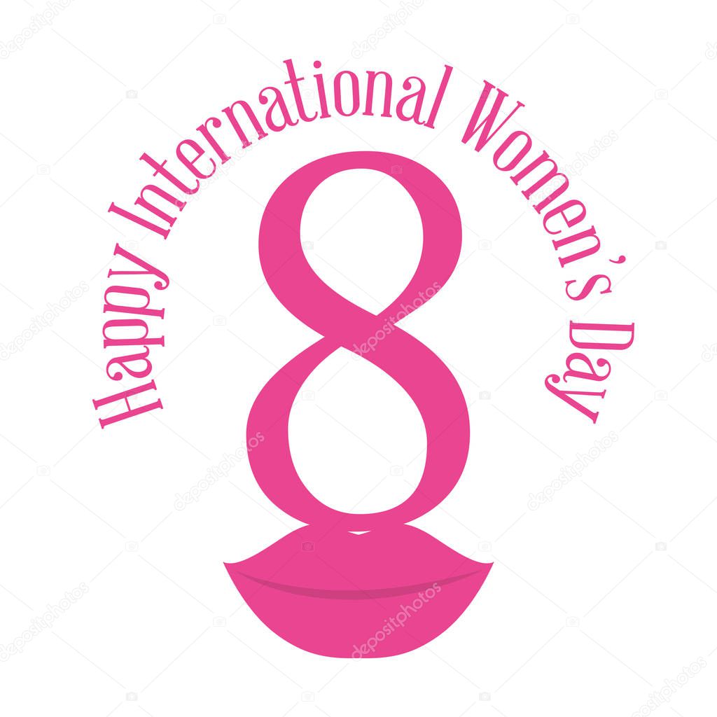 happy international womens day eight lips