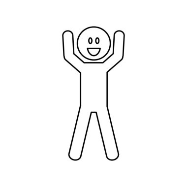 Mutlu Adam gülümsüyor.