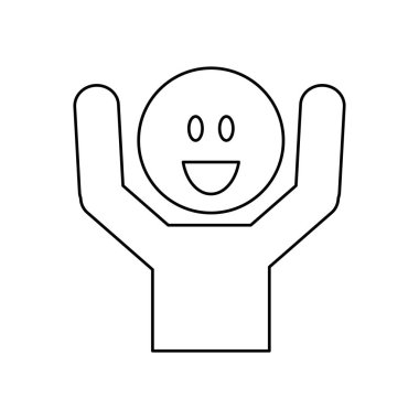 Mutlu Adam gülümsüyor.