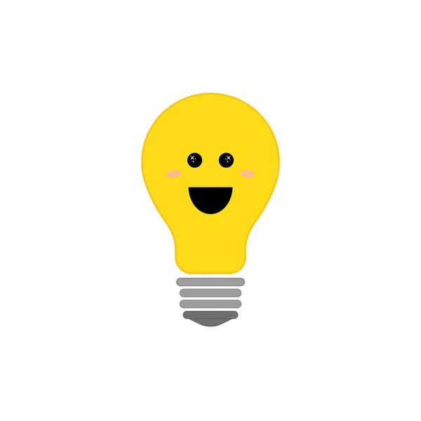 Ampoule lumière dessin animé — Image vectorielle