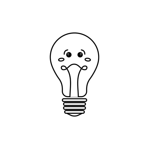 灯泡光卡通 — 图库矢量图片
