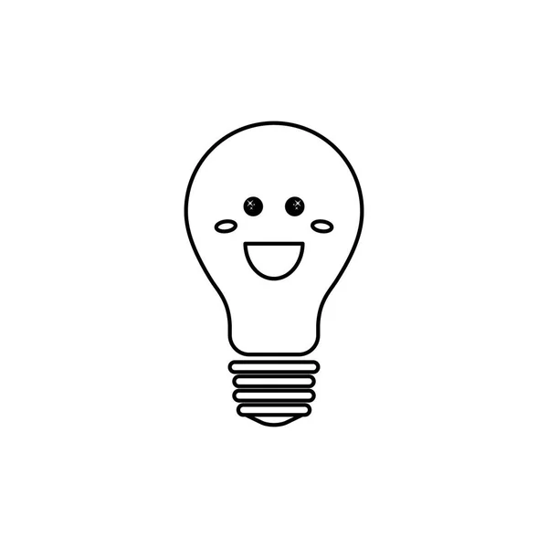 Bulb light cartoon — Stock Vector