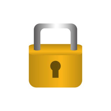 Asma kilit güvenlik simgesi