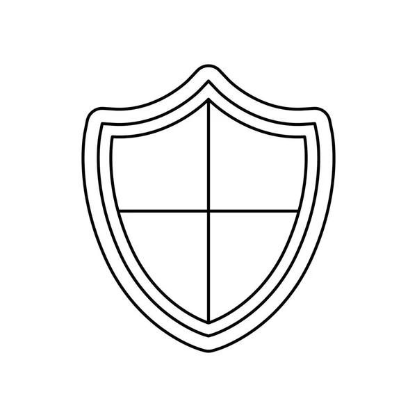 Símbolo de segurança do escudo — Vetor de Stock