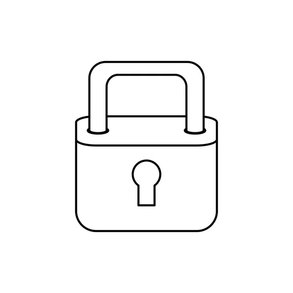 Cadenas symbole de sécurité — Image vectorielle