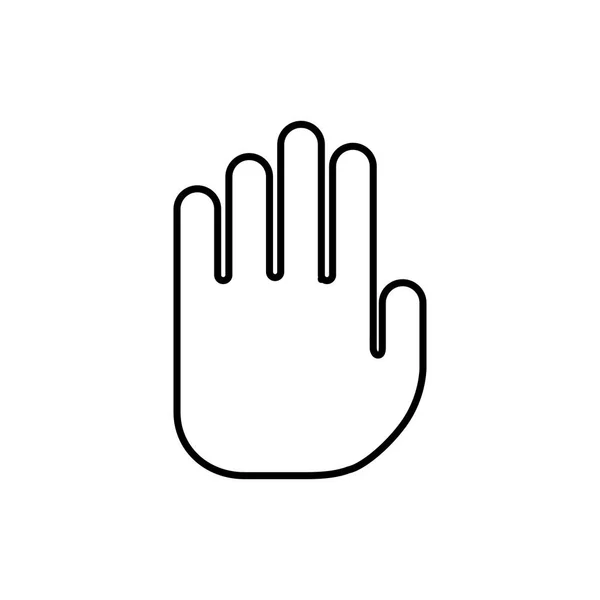 Hand-Stoppschild — Stockvektor