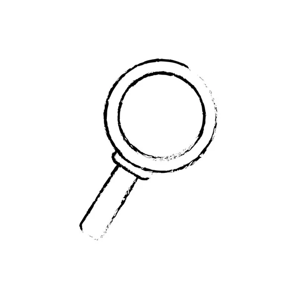 Lupe magnifying glass — Stock Vector