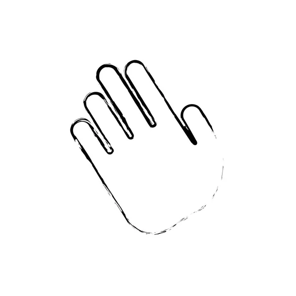 Hand-Stoppschild — Stockvektor