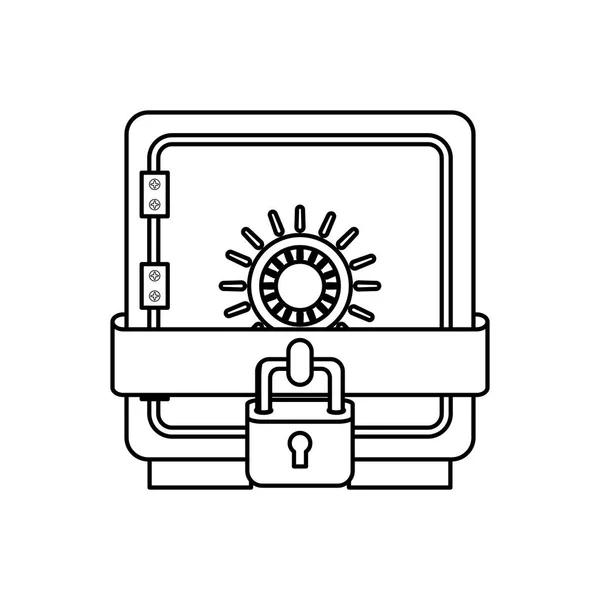 Symbole de sécurité Strongbox — Image vectorielle