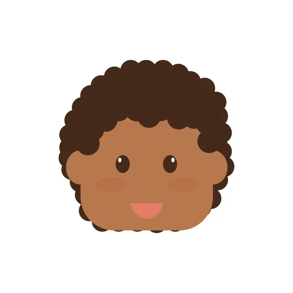 Niño cara de niño — Vector de stock