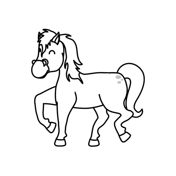 Koňské farmy zvířat — Stockový vektor