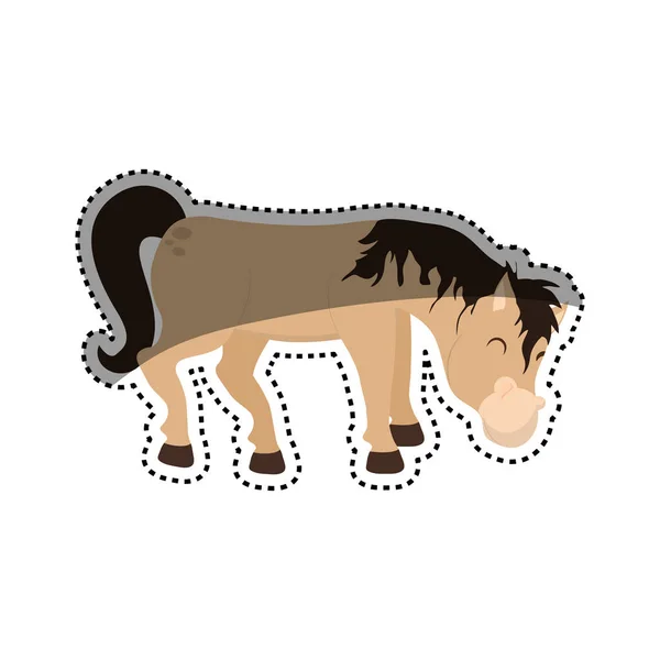 Horse farm animal — Stock Vector