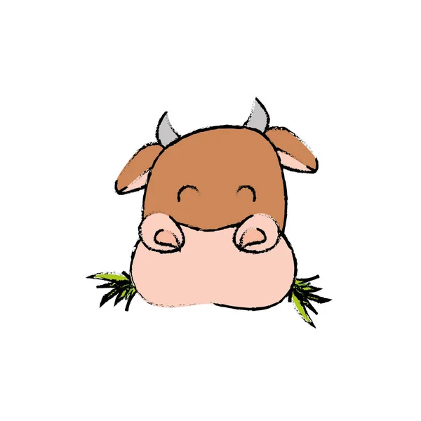 Cow farm animal — Stock Vector