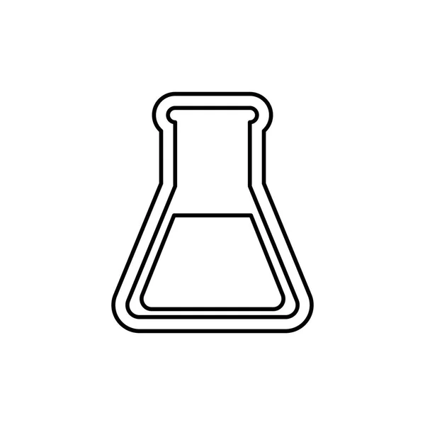 Chemistry flask glass — Stock Vector