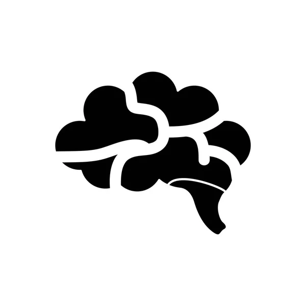 Simbolo del cervello umano — Vettoriale Stock