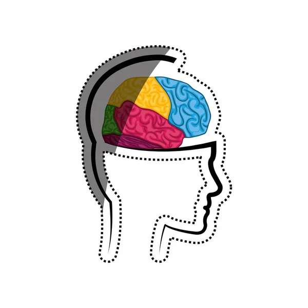 Symbole du cerveau humain — Image vectorielle