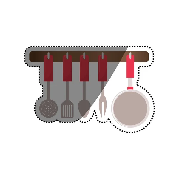 Cocina cocinero utensilio — Archivo Imágenes Vectoriales