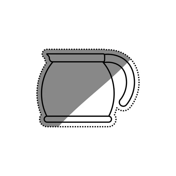 Kaffe vattenkokare burk — Stock vektor