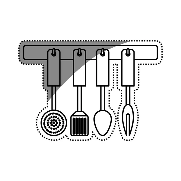 Cocina cocinero utensilio — Archivo Imágenes Vectoriales