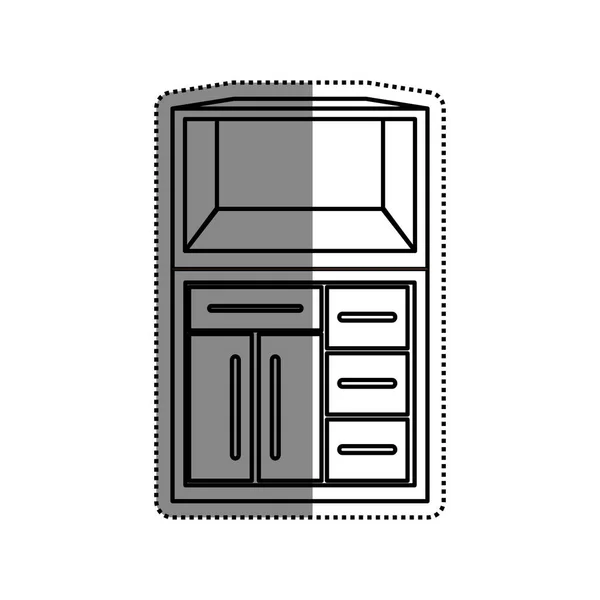 Кухонный шкаф — стоковый вектор