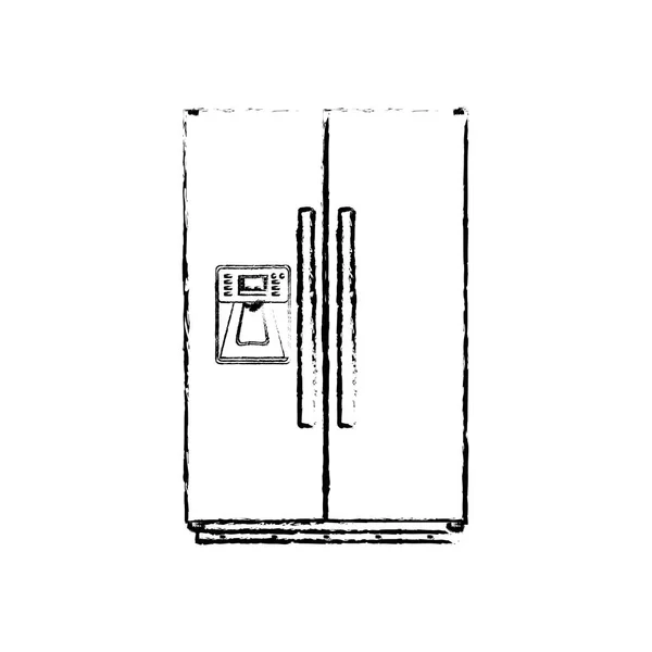 Appareil ménager réfrigérateur — Image vectorielle