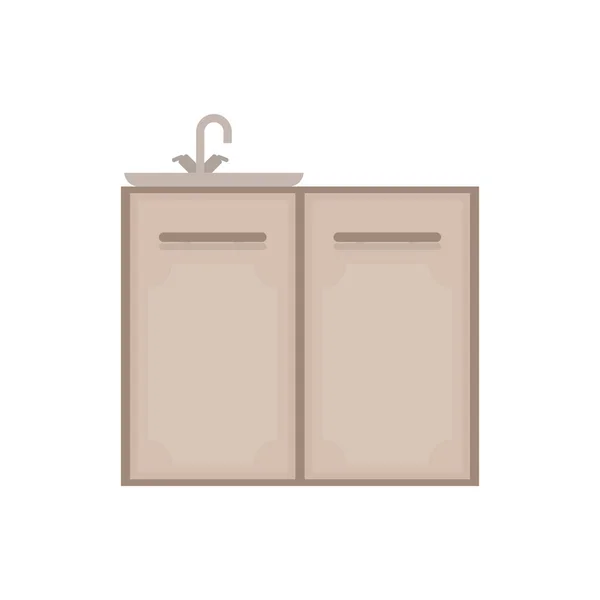 Desain lemari dapur - Stok Vektor
