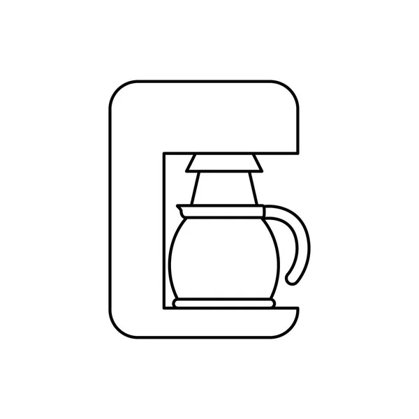 Μηχανή καφέ τεχνολογία — Διανυσματικό Αρχείο