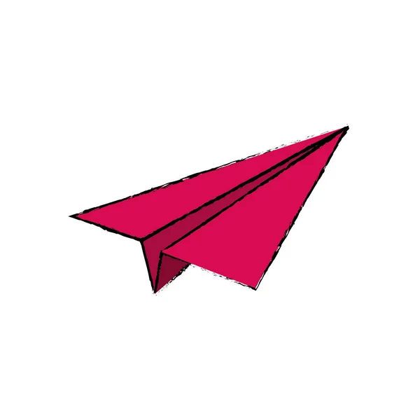 Papier avion origami — Image vectorielle