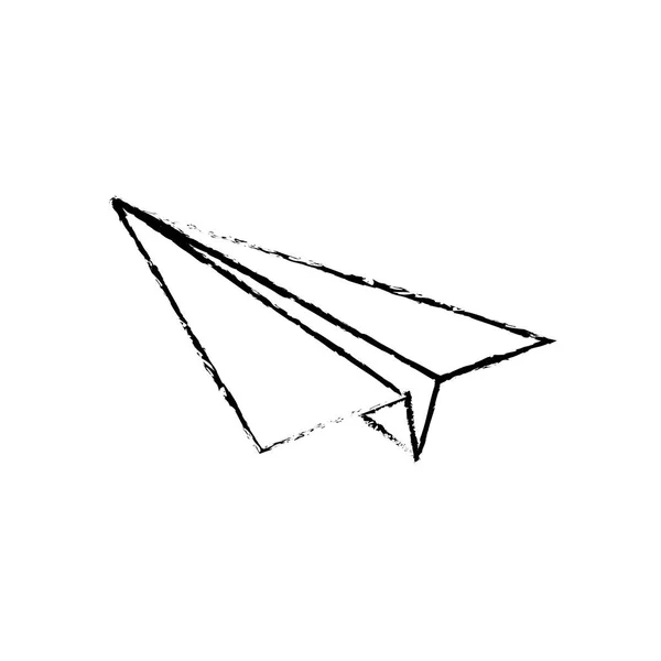 Pappersplan origami — Stock vektor
