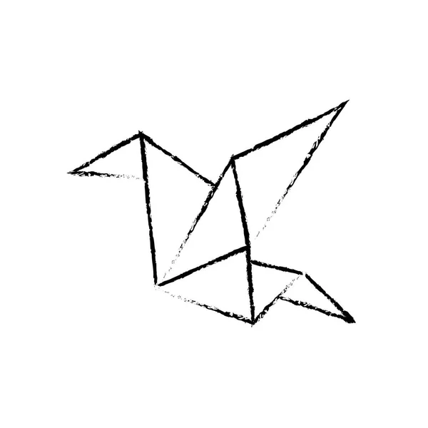 Origami art du papier — Image vectorielle