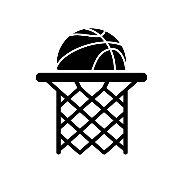 Basket-ball sport jeu — Image vectorielle