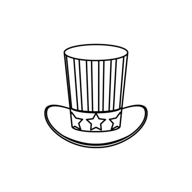 Amerika Birleşik Devletleri vatansever sembol simge vektör çizim grafik tasarım