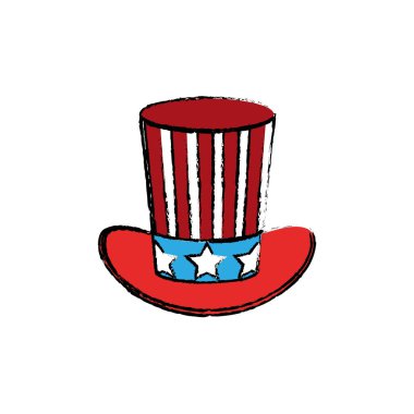 Amerika Birleşik Devletleri vatansever sembol simge vektör çizim grafik tasarım