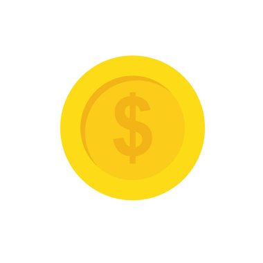 Sikke para simge vektör çizim grafik tasarım