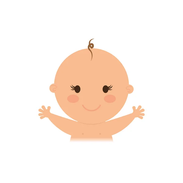 Όμορφο μωρό κινουμένων σχεδίων — Διανυσματικό Αρχείο