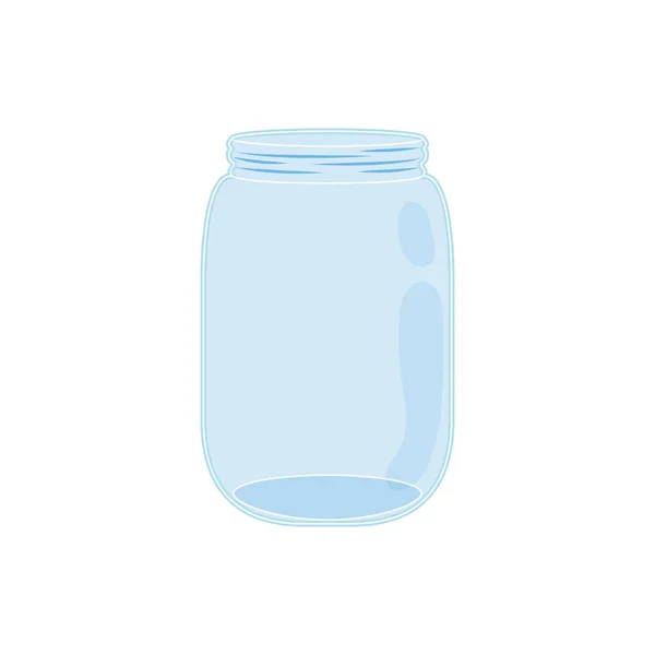 Mason jar glas — Stockvector