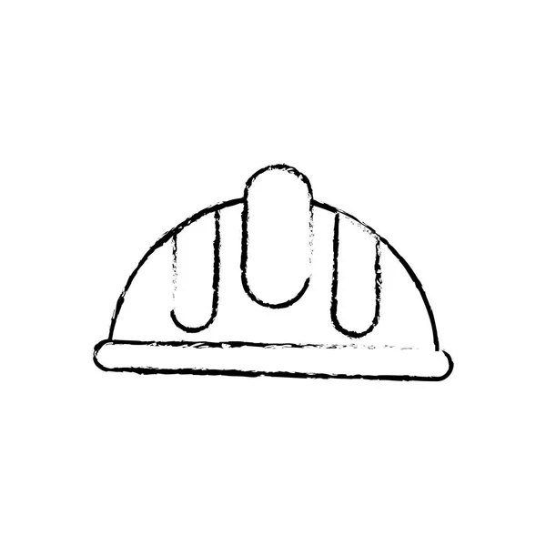 Casco Lavoratore Simbolo Icona Vettoriale Illustrazione Grafica — Vettoriale Stock
