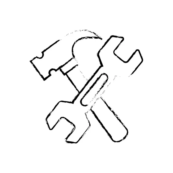 Herramientas Construcción Símbolo Icono Vector Ilustración Diseño Gráfico — Archivo Imágenes Vectoriales