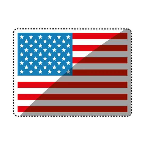 Egyesült Államok Zászló Ikon Vektoros Illusztráció Grafikai Tervezés — Stock Vector