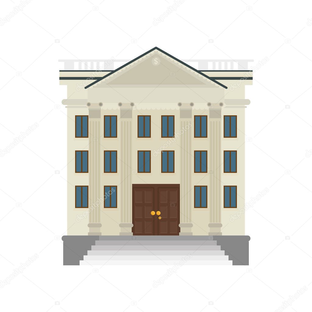 Bank building symbol icon vector illustration graphic design