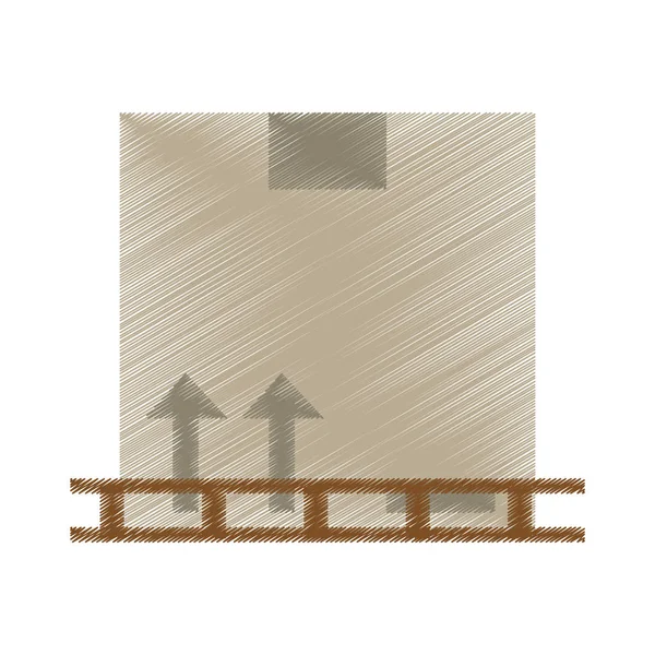 Rajz dobozok fogadott fa design — Stock Vector